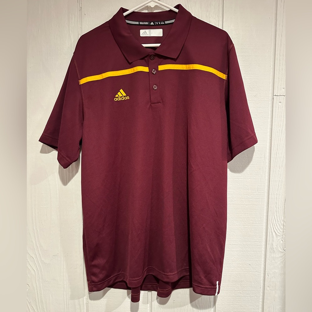 Adidas Burgundy Polo